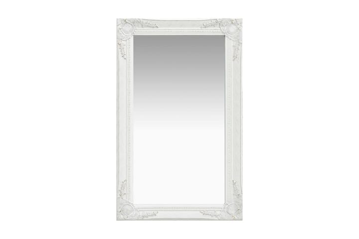 Väggspegel barockstil 50x80 cm vit - Vit - Inredning & dekor - Speglar - Väggspegel