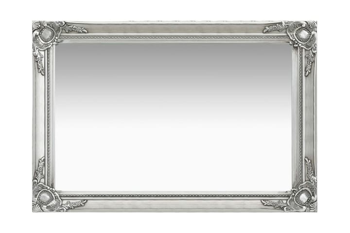 Väggspegel barockstil 60x40 cm silver