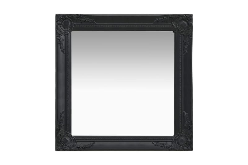 Väggspegel barockstil 60x60 cm svart - Inredning & dekor - Speglar - Väggspegel