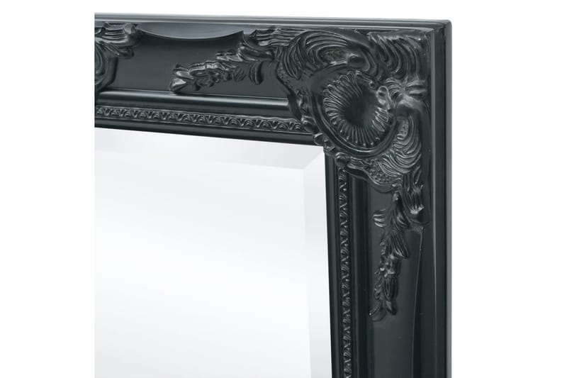 Väggspegel i barockstil 120x60 cm svart - Svart - Inredning & dekor - Speglar - Väggspegel