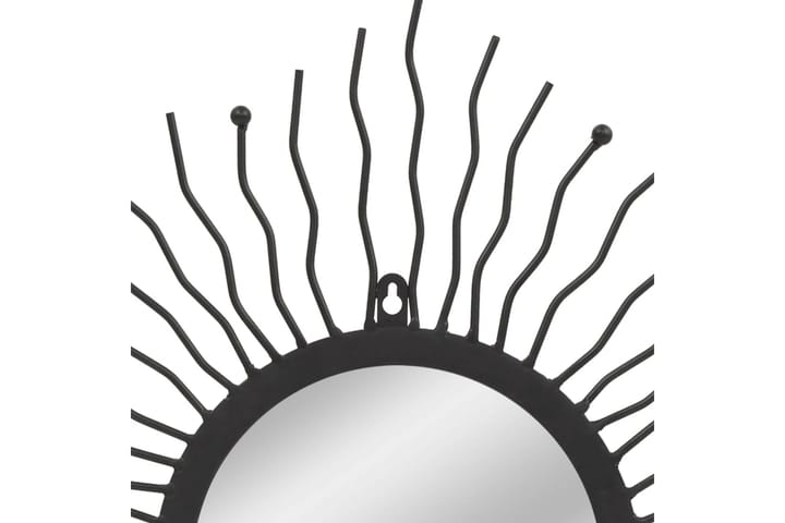 Väggspegel sol 60 cm svart - Svart - Inredning & dekor - Speglar - Väggspegel
