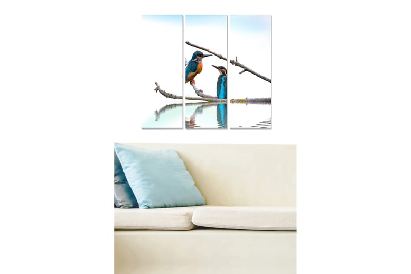 CANVASTAVLA Animal 3-pack Flerfärgad 20x50 cm - Inredning & dekor - Tavlor & konst - Canvastavla