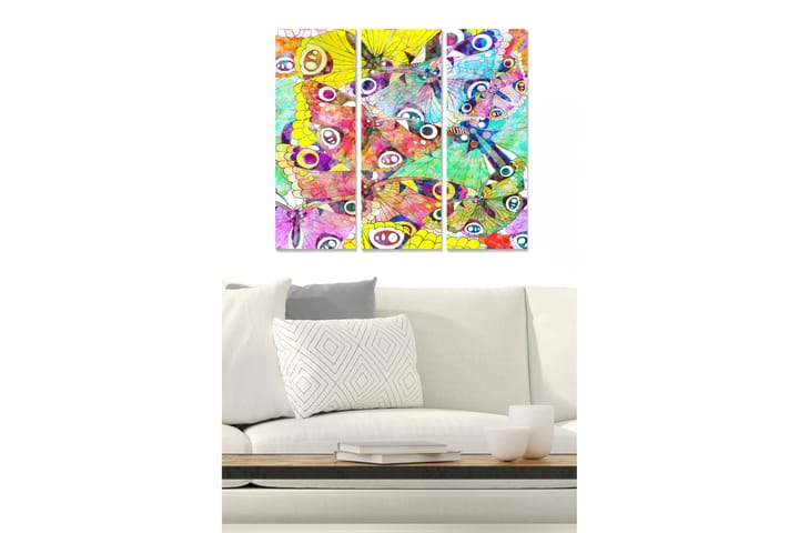 CANVASTAVLA Colorful 3-pack Flerfärgad 20x50 cm - Inredning & dekor - Tavlor & konst - Canvastavla