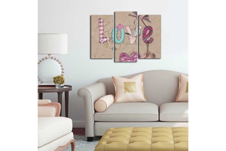 CANVASTAVLA Kitchen 3-pack Flerfärgad 20x39 cm - Inredning & dekor - Tavlor & konst - Canvastavla