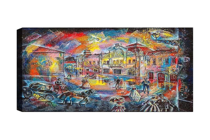 CANVASTAVLA YTY Buildings & Cityscapes Flerfärgad 120x50 cm - Inredning & dekor - Tavlor & konst - Canvastavla