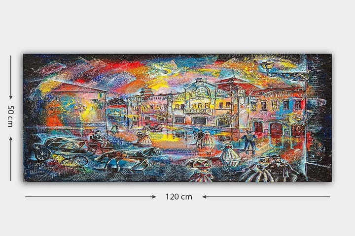 CANVASTAVLA YTY Buildings & Cityscapes Flerfärgad 120x50 cm - Inredning & dekor - Tavlor & konst - Canvastavla