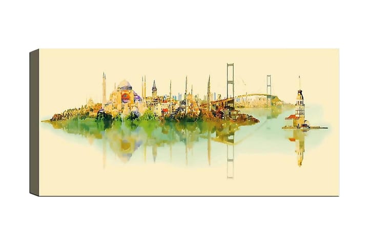 CANVASTAVLA YTY Cities & Countries Flerfärgad 120x50 cm