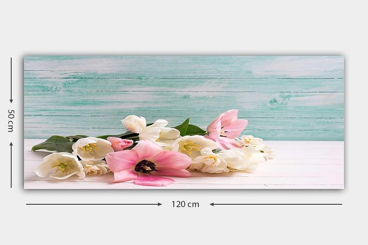 CANVASTAVLA YTY Floral & Botanical Flerfärgad 120x50 cm - Inredning & dekor - Tavlor & konst - Canvastavla