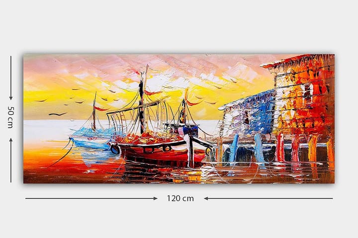 CANVASTAVLA YTY Nautical & Beach Flerfärgad 120x50 cm - Inredning & dekor - Tavlor & konst - Canvastavla