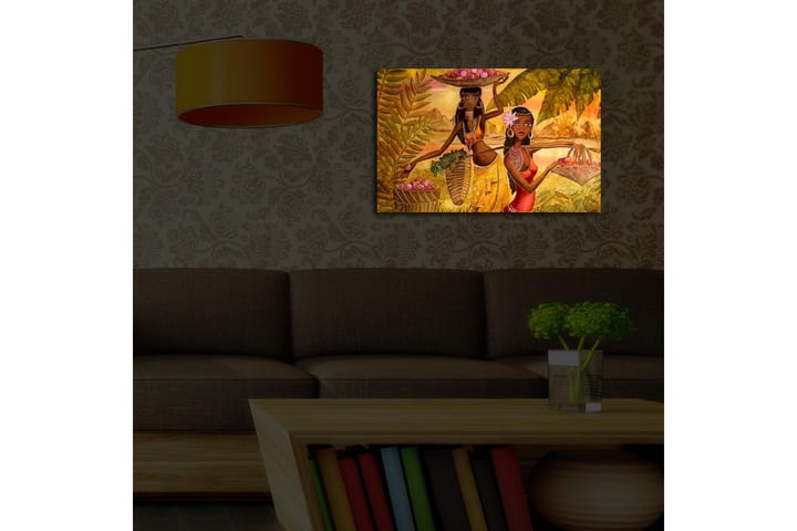 DEKORATIV Canvasmålning LED-belysning - Inredning & dekor - Tavlor & konst - Canvastavla