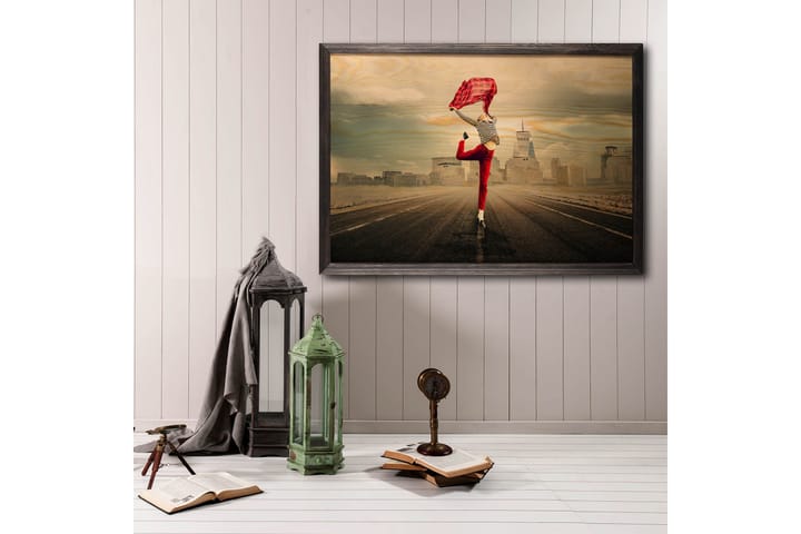 DEKORATIV INRAMAD målning 35x50 cm - Inredning & dekor - Tavlor & konst - Canvastavla