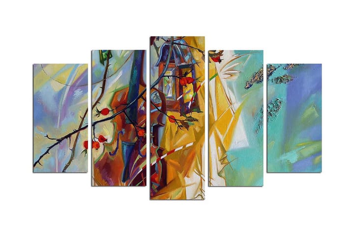 DEKORATIV MDF-målning 5 Delar - Inredning & dekor - Tavlor & konst - Canvastavla