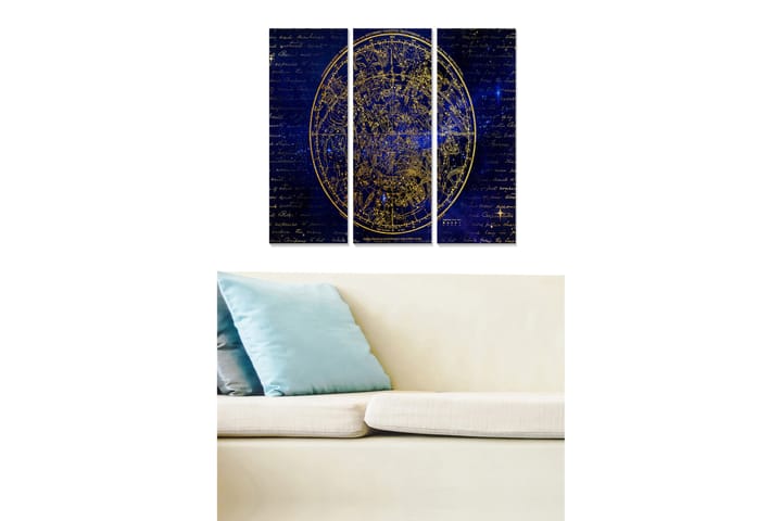Tavla Astrology 3-Pack Flerfärgad 20X50 - 20x50 cm - Inredning & dekor - Tavlor & konst - Canvastavla