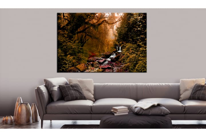 TAVLA Autumn Waterfall 90x60 - Artgeist sp. z o. o. - Inredning & dekor - Tavlor & konst - Canvastavla