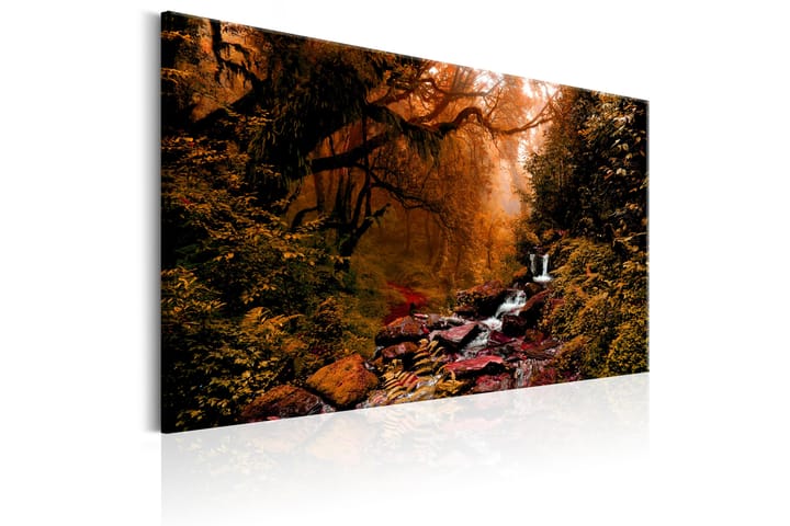 TAVLA Autumn Waterfall 90x60 - Artgeist sp. z o. o. - Inredning & dekor - Tavlor & konst - Canvastavla