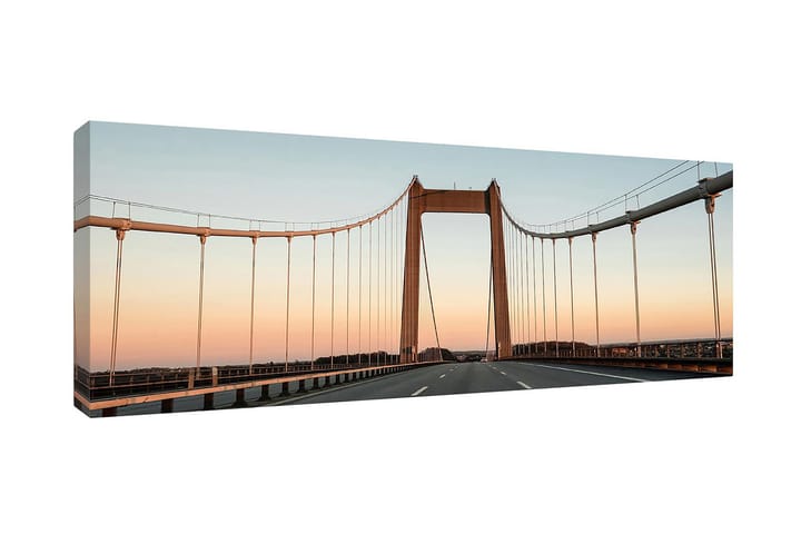 Tavla Canvas Bridge Sunset Flerfärgad 60X150