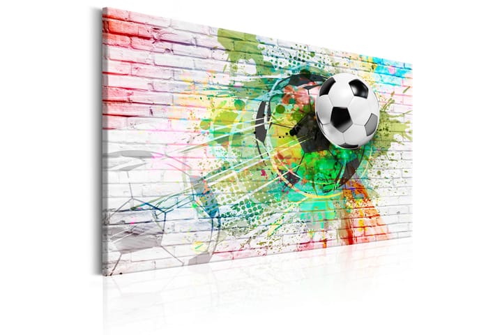 TAVLA Colourful Sport (Football) 120x80 - Inredning & dekor - Tavlor & konst - Canvastavla
