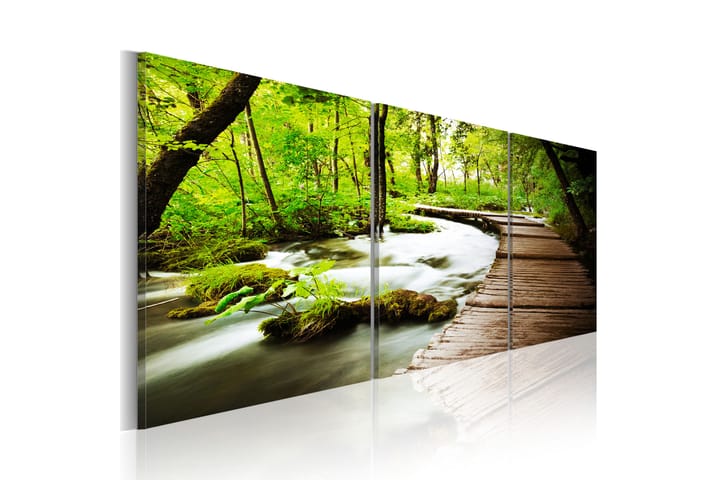 TAVLA Forest Brook 90x30 - Artgeist sp. z o. o. - Inredning & dekor - Tavlor & konst - Canvastavla