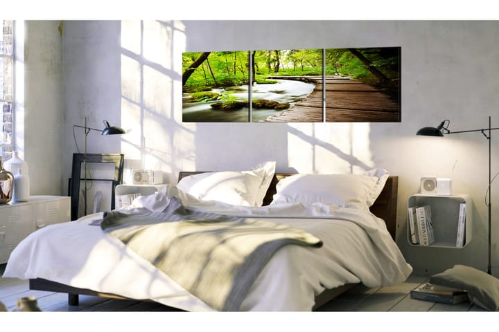 TAVLA Forest Brook 90x30 - Artgeist sp. z o. o. - Inredning & dekor - Tavlor & konst - Canvastavla
