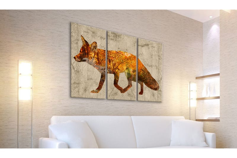 Tavla Fox In The Wood 60X40 Flerfärgad - Artgeist sp. z o. o. - Inredning & dekor - Tavlor & konst - Canvastavla