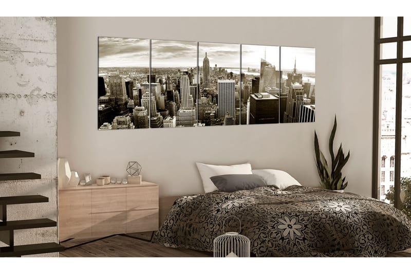 Tavla Grey Manhattan 225X90 Vit - Artgeist sp. z o. o. - Inredning & dekor - Tavlor & konst - Canvastavla