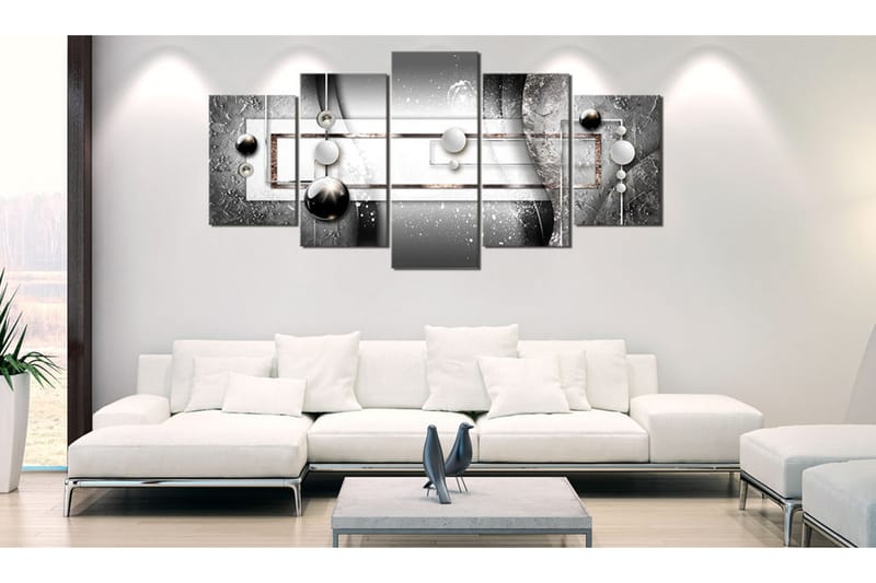 Tavla Grey Symmetry 100X50 Grå|Vit - Artgeist sp. z o. o. - Inredning & dekor - Tavlor & konst - Canvastavla