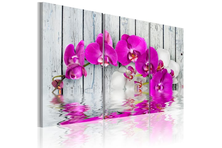 TAVLA harmony: orchid Triptych 90x60 - Inredning & dekor - Tavlor & konst - Canvastavla