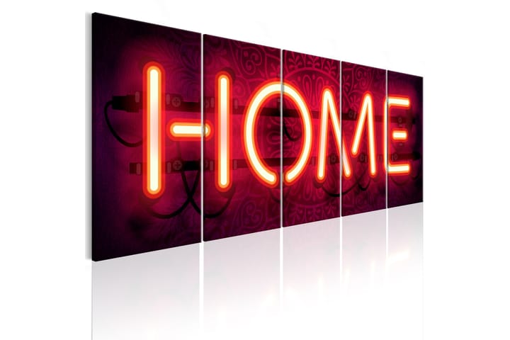 Tavla Home Neon 200X80 Röd