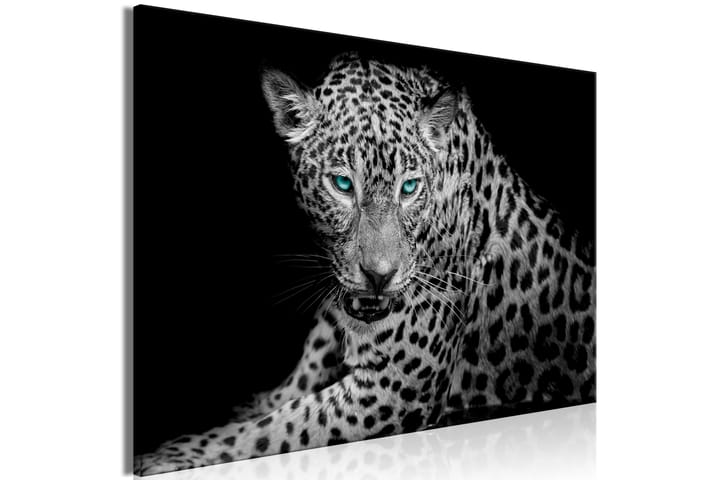 TAVLA Leopard Portrait (1 Part) Wide 90x60 - Artgeist sp. z o. o. - Inredning & dekor - Tavlor & konst - Canvastavla