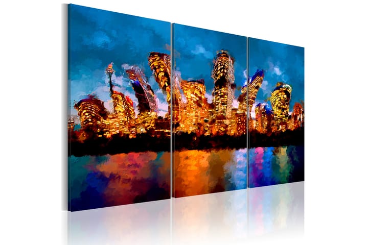 TAVLA Mad city triptych 90x60 - Artgeist sp. z o. o. - Inredning & dekor - Tavlor & konst - Canvastavla