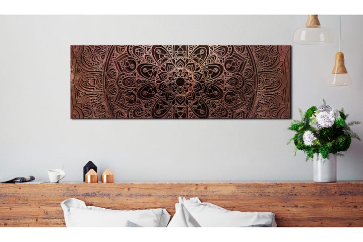 Tavla Mandala Amber Silence 150X50 Brun - Artgeist sp. z o. o. - Inredning & dekor - Tavlor & konst - Canvastavla