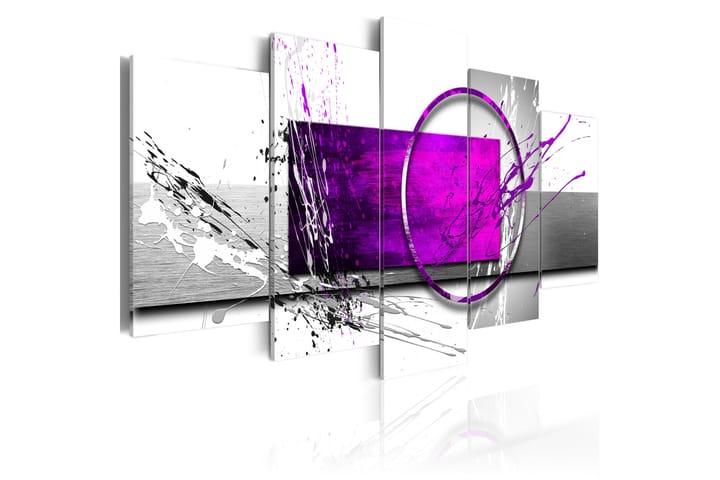 Tavla Purple Expression 100X50 Lila|Vit - Artgeist sp. z o. o. - Inredning & dekor - Tavlor & konst - Canvastavla