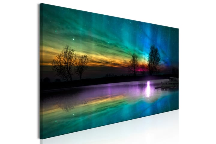 TAVLA Rainbow Aurora (1 Part) Narrow 150x50 - Artgeist sp. z o. o. - Inredning & dekor - Tavlor & konst - Canvastavla