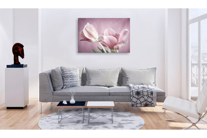 TAVLA Romantic Tulips 90x60 - Artgeist sp. z o. o. - Inredning & dekor - Tavlor & konst - Canvastavla