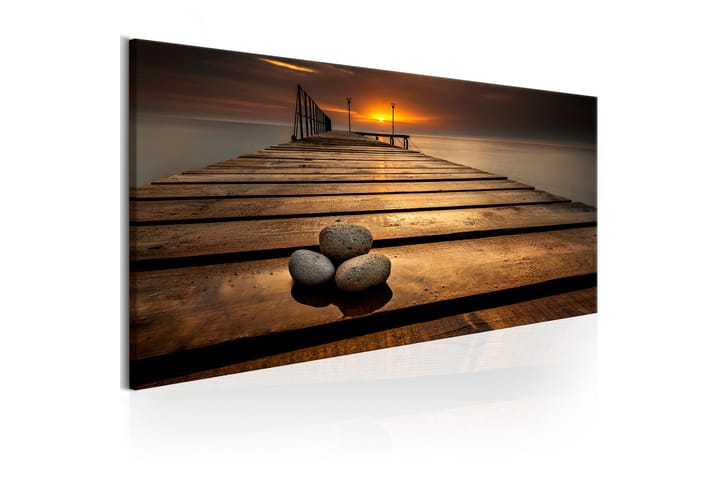 TAVLA Stones on the Pier 135x45 - Inredning & dekor - Tavlor & konst - Canvastavla