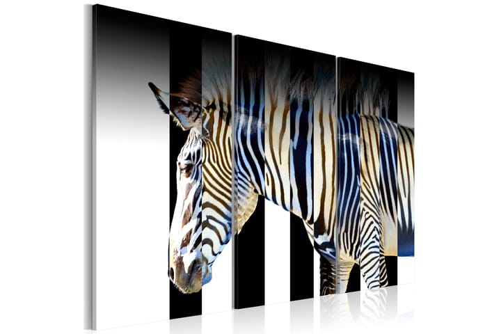 Tavla Stripes 120X80 Blå|Flerfärgad