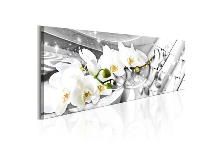 Tavla Twisted Orchids 120X40 Vit - Abstrakt - Inredning & dekor - Tavlor & konst - Canvastavla