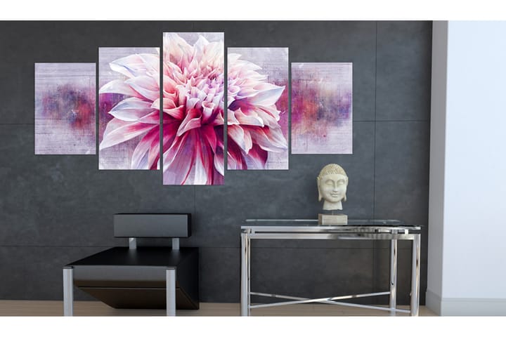 Tavla Violet Dahlia 200X100 Flerfärgad|Rosa|Lila - Artgeist sp. z o. o. - Inredning & dekor - Tavlor & konst - Canvastavla