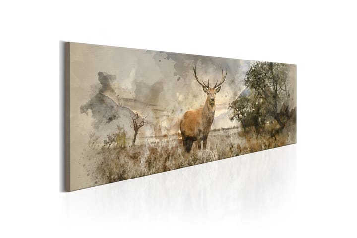 Tavla Watercolour Deer 150X50 Flerfärgad