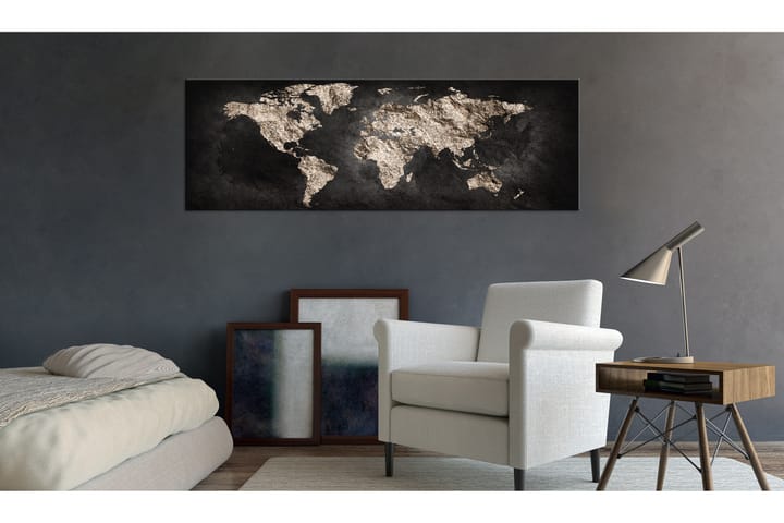Tavla World Full Of Secrets 150X50 Svart - Artgeist sp. z o. o. - Inredning & dekor - Tavlor & konst - Canvastavla