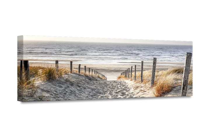 Warm Sand Tavla Canvas 45X140Cm Flerfärgad