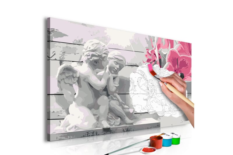 GÖR-DET-SJÄLV Målningar Angels Pink Orchid 60x40 cm - Inredning & dekor - Tavlor & konst - Måla själv - Gör det själv tavlor