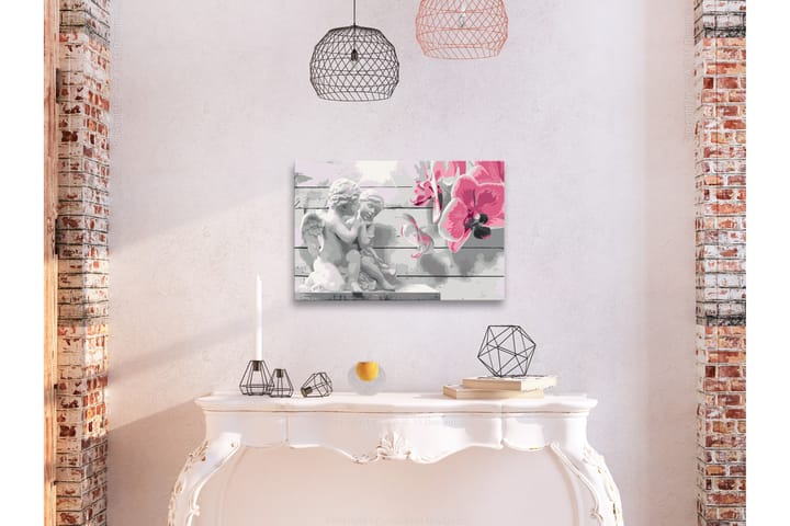 GÖR-DET-SJÄLV Målningar Angels Pink Orchid 60x40 cm - Inredning & dekor - Tavlor & konst - Måla själv - Gör det själv tavlor