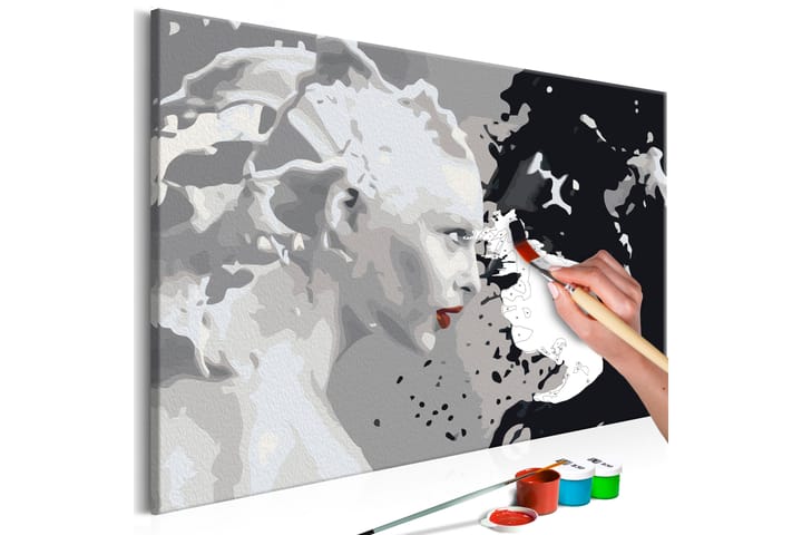 GÖR-DET-SJÄLV Målningar Black & White 60x40 cm - Inredning & dekor - Tavlor & konst - Måla själv - Gör det själv tavlor