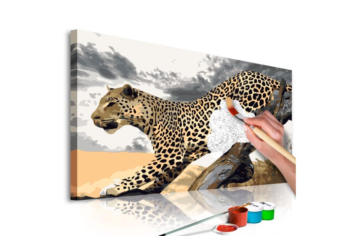 GÖR-DET-SJÄLV Målningar Cheetah  60x40 cm - Artgeist sp. z o. o. - Inredning & dekor - Tavlor & konst - Måla själv - Gör det själv tavlor