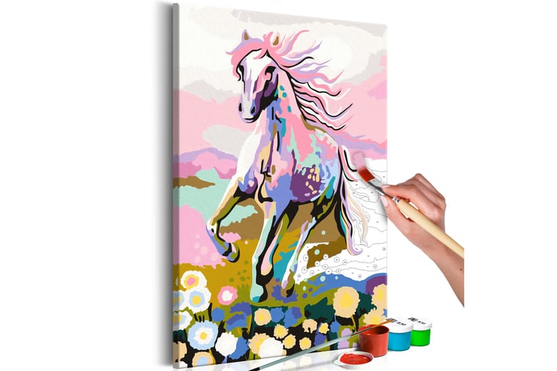 GÖR-DET-SJÄLV Målningar Fairytale Horse 40x60 cm