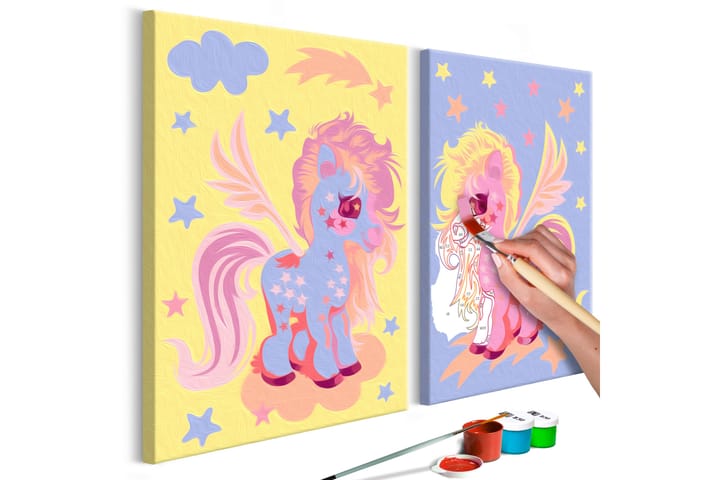 GÖR-DET-SJÄLV Målningar Magical Unicorns 33x23 cm