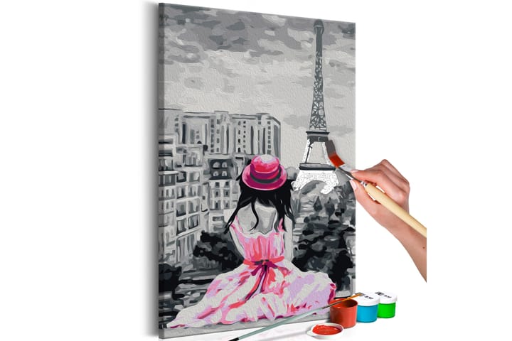 GÖR-DET-SJÄLV Målningar Paris Eiffel Tower View 40x60 cm - Artgeist sp. z o. o. - Inredning & dekor - Tavlor & konst - Måla själv - Gör det själv tavlor