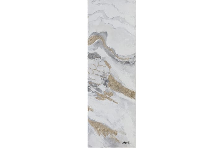 Oljemålning 40x120 cm Marmor