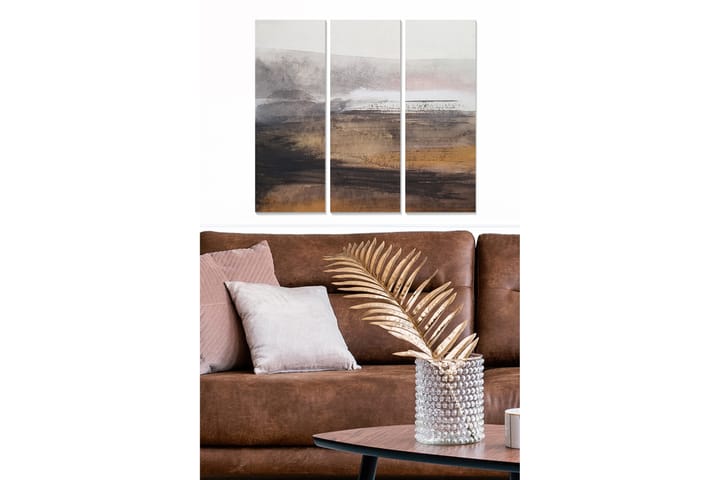 CANVASTAVLA Abstract 3-pack Flerfärgad 20x50 cm - Inredning & dekor - Tavlor & konst - Poster & print